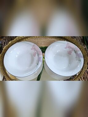 Noritake "Cafe Du Soir" 7" Rim Cereal Bowls (2)